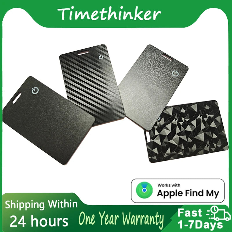 AIYATO Thin Wallet Card Tracker Wireless Charging GPS Smart Tag Air Tag Work for Apple Find My APP IOS Keys Suitcase Bag Locator