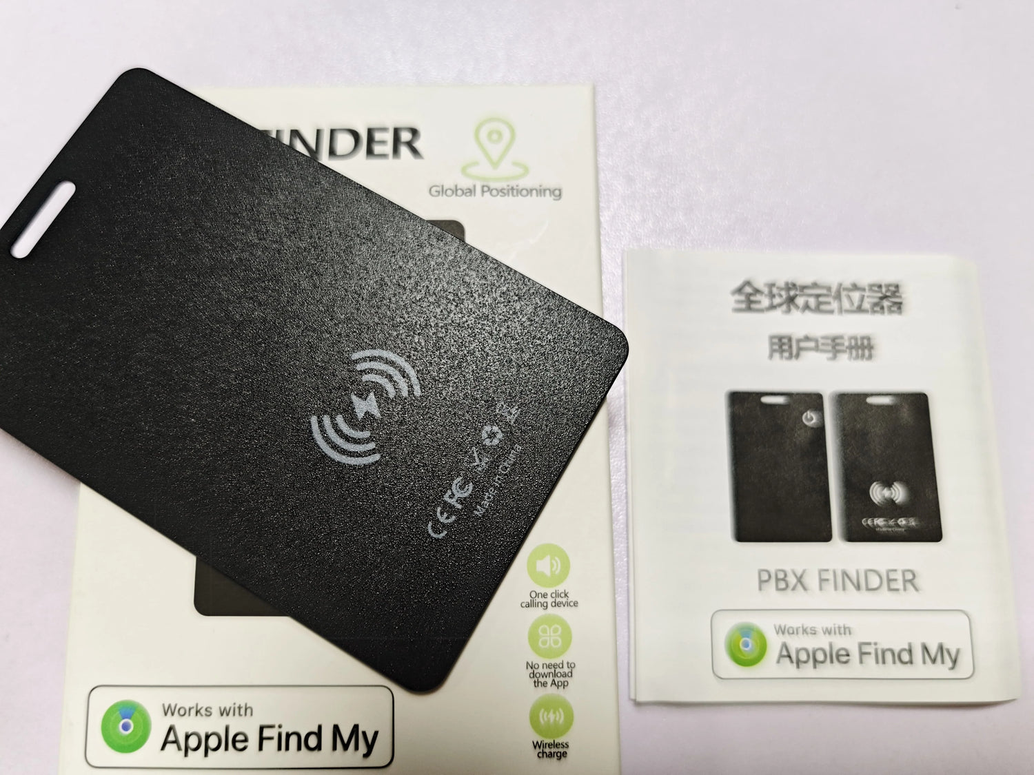 AIYATO Thin Wallet Card Tracker Wireless Charging GPS Smart Tag Air Tag Work for Apple Find My APP IOS Keys Suitcase Bag Locator