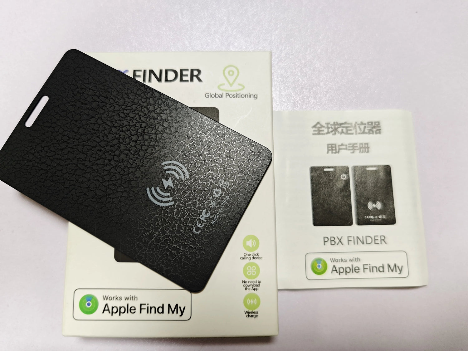 AIYATO Thin Wallet Card Tracker Wireless Charging GPS Smart Tag Air Tag Work for Apple Find My APP IOS Keys Suitcase Bag Locator